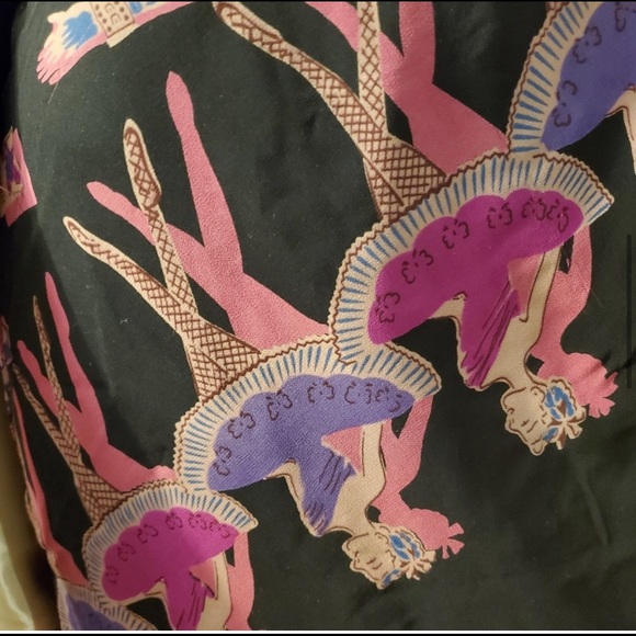 VINTAGE BETSEY JOHNSON SILK STRAPLESS BALLERINA MIDI DRESS 90s y2k FAIRYCORE - Picture 7 of 10